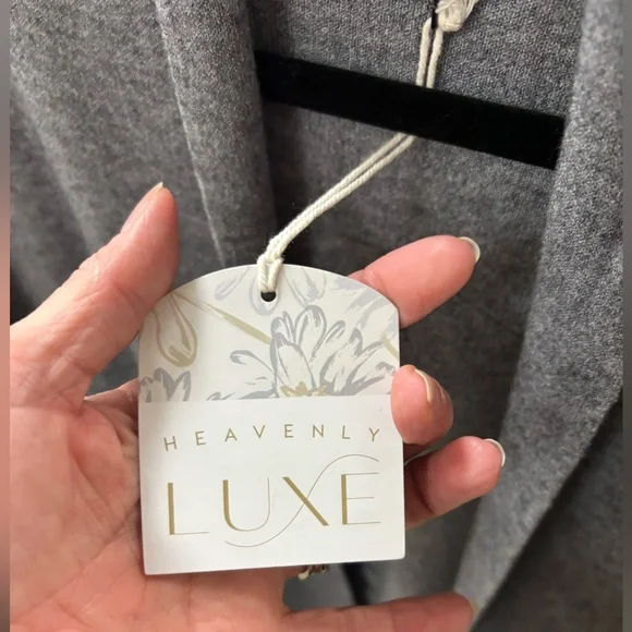 Heavenly-Luxe Long Cardigan with Lattice Back - Picture 5 of 8